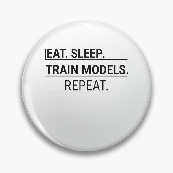 Item preview, Eat Sleep Train Models Repeat | AI & Machine Learning Nerd Shirt designed and sold by SinghMerchUniverse.