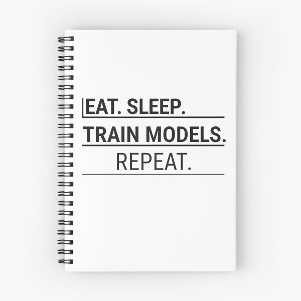 Item preview, Eat Sleep Train Models Repeat | AI & Machine Learning Nerd Shirt designed and sold by SinghMerchUniverse.