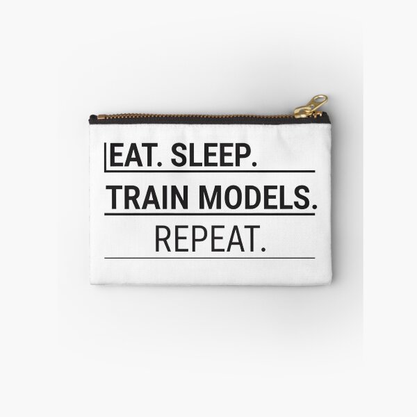 Item preview, Eat Sleep Train Models Repeat | AI & Machine Learning Nerd Shirt designed and sold by SinghMerchUniverse.