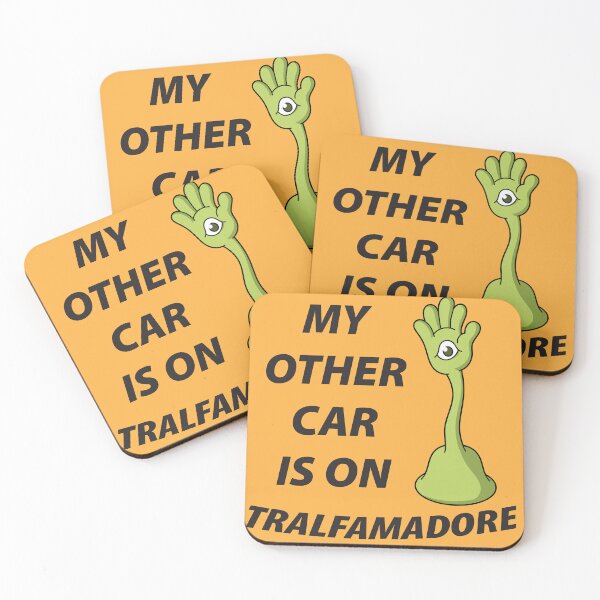 Item preview, ORANGE of My Other Car Is On Tralfamadore designed and sold by XOR Stickers.