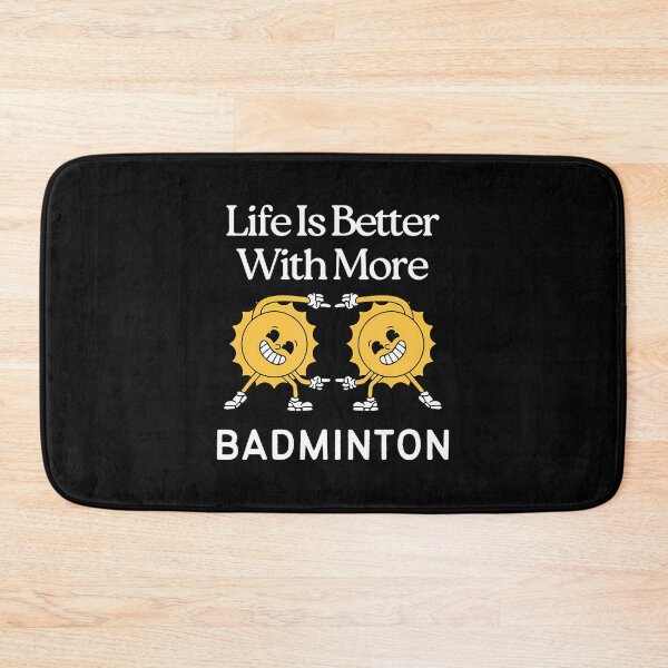 Item preview, Life Is Better With More Badminton Racket Shuttlecock designed and sold by pfanodlnazb.