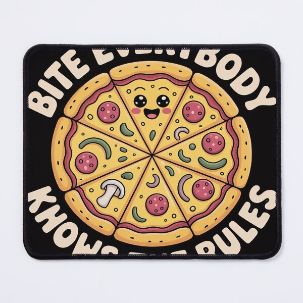 Item preview, 1 One Bite Everybody Knows Rules Pizza Food Lover designed and sold by sonlylya.