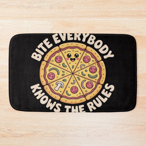 Item preview, 1 One Bite Everybody Knows Rules Pizza Food Lover designed and sold by sonlylya.
