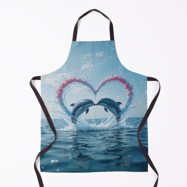 Item preview, Dolphins Valentine Tropical Love Heart Ocean designed and sold by Angelsartsandpattern.