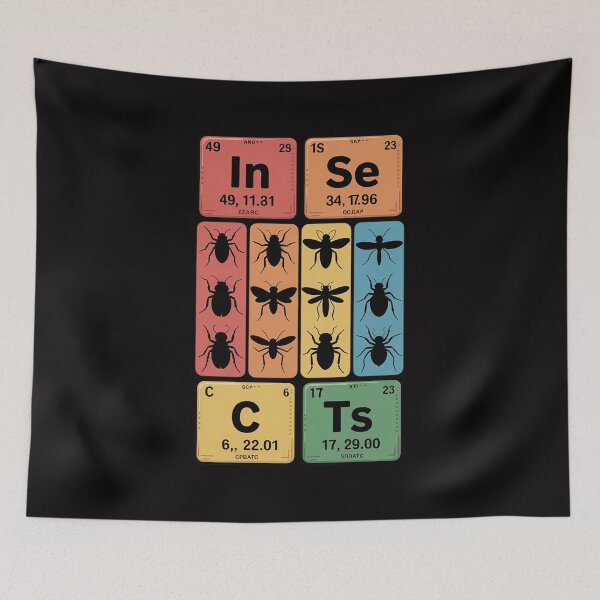 Item preview, Insects Periodic Table Elements Entomologist Bugs designed and sold by sonlylya.