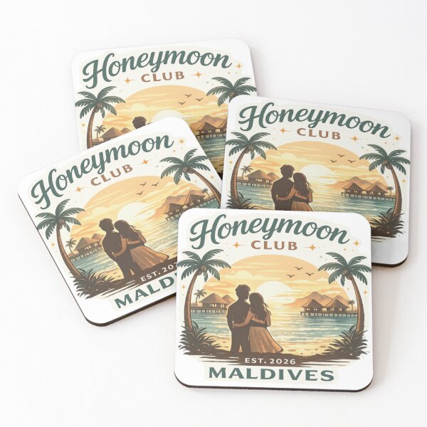 Item preview, Honeymoon Club Maldives – Est. 2026 Romantic Travel Design designed and sold by Memorph.