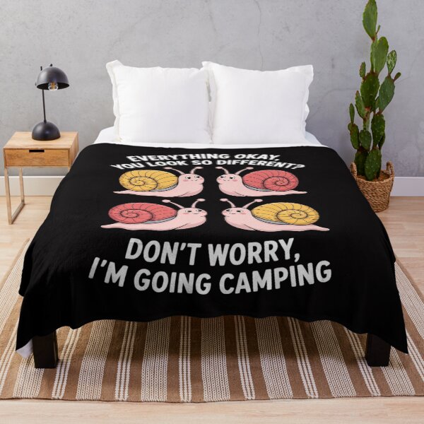 Item preview, I'm Going Camping Jokes Snails Hiking Jokes Camping designed and sold by berniceschm.