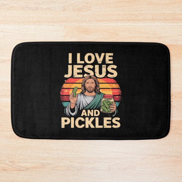 Item preview, I Love Jesus And Pickles Cucumber Jesus Pickles designed and sold by elihletoriong.