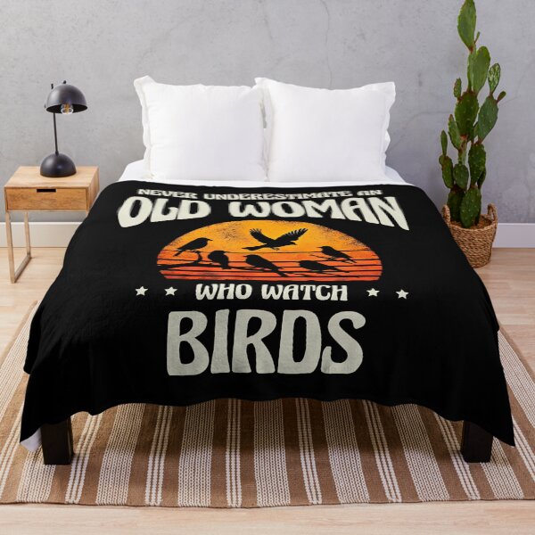 Item preview, Never Underestimate An Old Woman Bird Watching Birding designed and sold by elihletoriong.