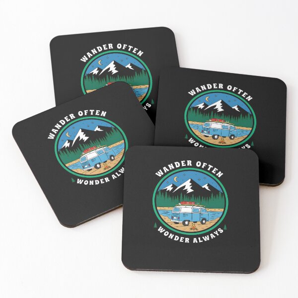 Item preview,  Wander Often Wonder Always – Travel Wanderlust Adventure Quote Design designed and sold by Axivra.