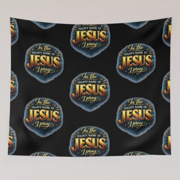 Item preview, In the mighty name of JESUS I pray - Christian designed and sold by BELIEVERS with STYLE.