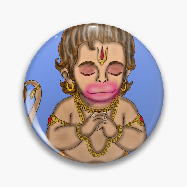 Item preview, Lord Child Hanuman Art – Divine Baby Hanuman Illustration designed and sold by Harshit_Digital_Arts.