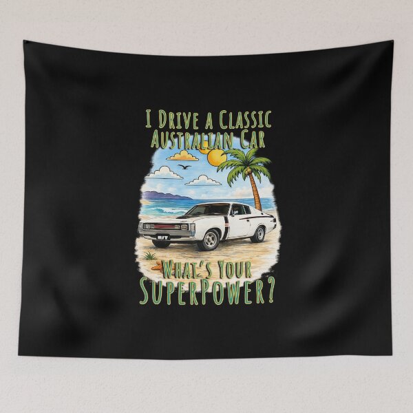 Item preview, I Drive a Classic Australian Car RT Valiant Hardtop Art designed and sold by Michael van der Hoorn.