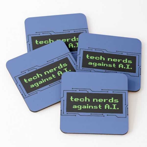 Item preview, tech nerds against AI designed and sold by quinnhopp.