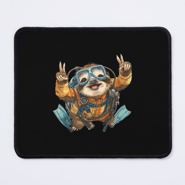 Item preview, Funny Sloth In Scuba Diving Gear designed and sold by pfanodlnazb.