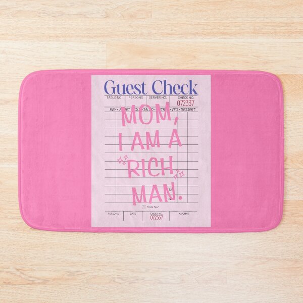 Item preview, Retro Guest Check Mom I Am A Rich Man designed and sold by SaltedBeachPaperie.