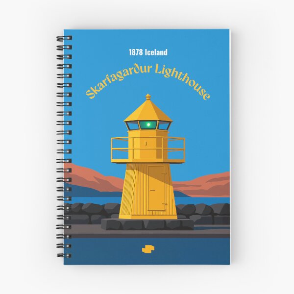 Item preview, Skarfagarður Lighthouse Iceland 1878 - Vintage Travel Poster designed and sold by Fothem.