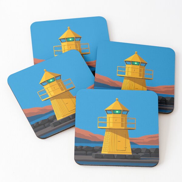 Item preview, Skarfagarður Lighthouse Iceland 1878 - Vintage Travel Poster designed and sold by Fothem.