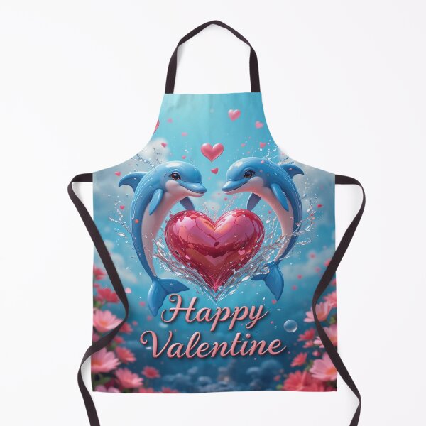 Item preview, Dolphin Rose Valentine Romantic Ocean Love designed and sold by Angelsartsandpattern.