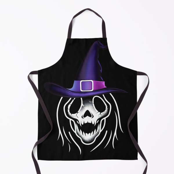 Item preview, Spooky Witch Skull – Minimal Dark Halloween Line Art Design designed and sold by Vivalore.