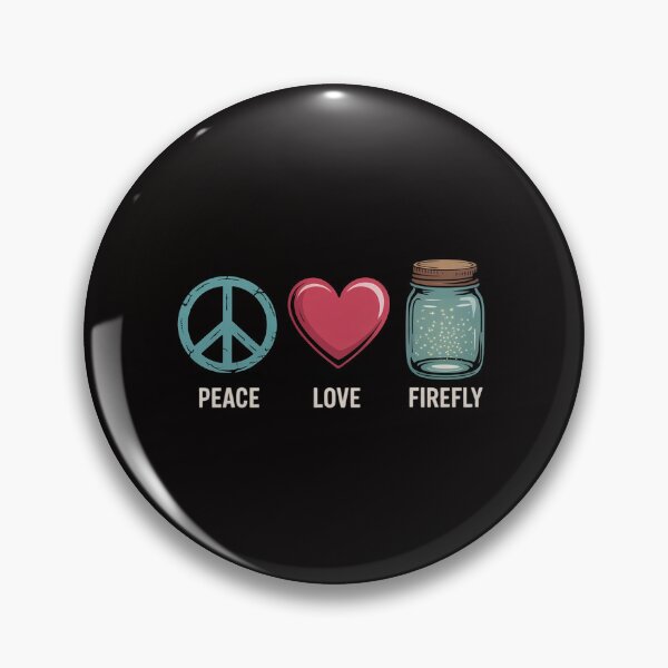 Item preview, Firefly Peace Love Fireflies In A Jar Lightning Bugs designed and sold by banbopbii.