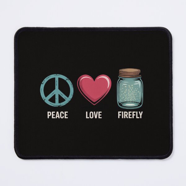 Item preview, Firefly Peace Love Fireflies In A Jar Lightning Bugs designed and sold by banbopbii.