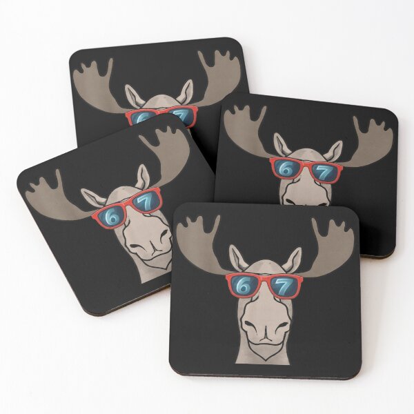 Item preview, Cool Moose With Sunglasses 67 Six Seven Design designed and sold by LashondaGreen89.