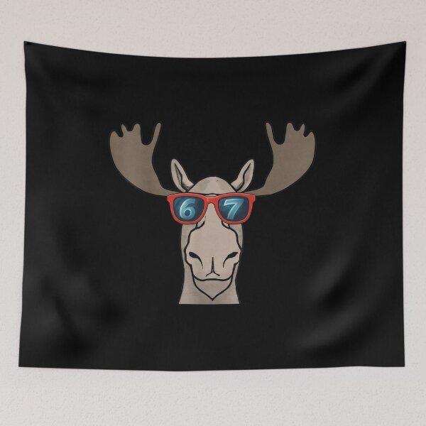 Item preview, Cool Moose With Sunglasses 67 Six Seven Design designed and sold by LashondaGreen89.