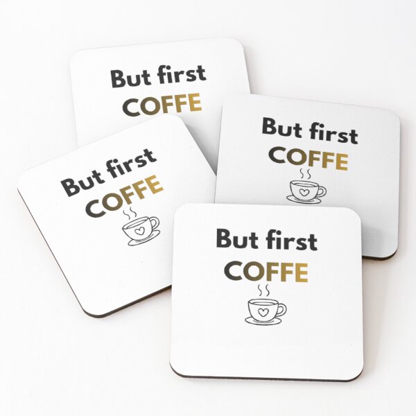 Item preview, But first coffee - minimalist coffee lover qoute  designed and sold by RhobheaCreation.