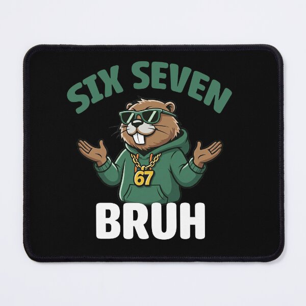 Item preview, Cool Beaver Meme | 67 Six Seven Bruh T-Shirt designed and sold by LashondaGreen89.
