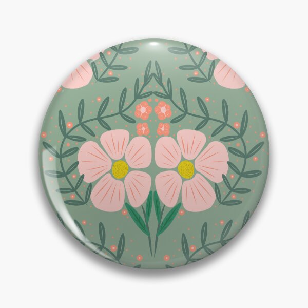 Item preview, Pink Flower Bloom Ogee Pattern designed and sold by ArtNoveltee.