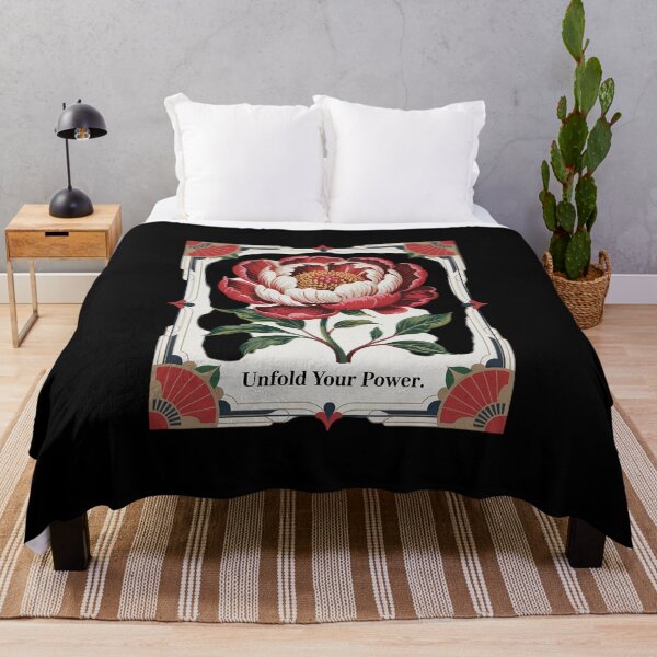 Item preview, Unfold Your Power Bold Peony Vintage Frame designed and sold by skanderio.