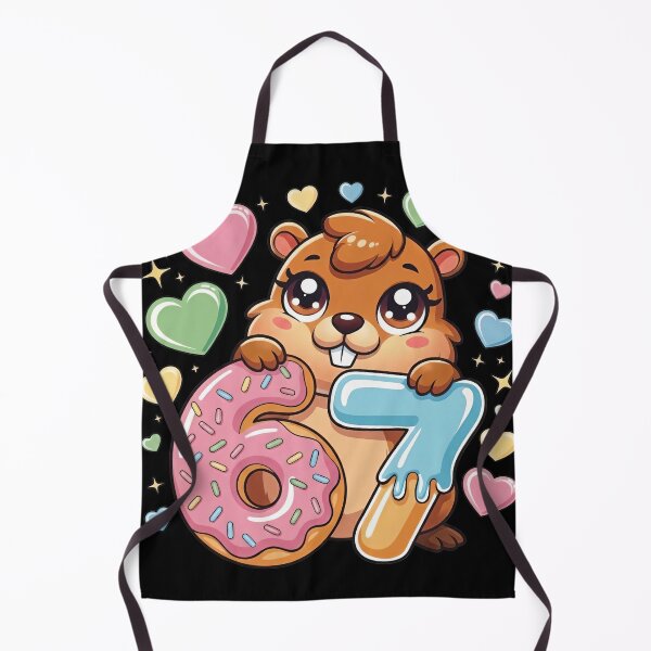 Item preview, Cute Donut Beaver 67 Six Seven Birthday T-Shirt designed and sold by LashondaGreen89.