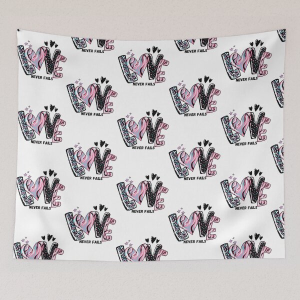 Item preview, Love Never Fails designed and sold by Moore & Moore Creations.