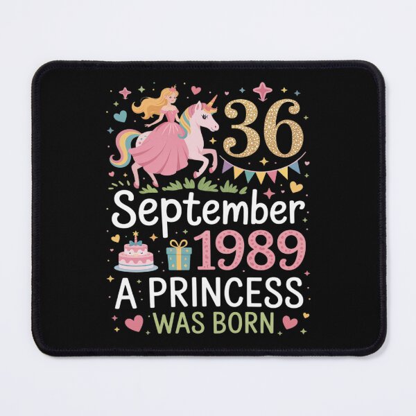 Item preview, Unicorn Girl 36 Years Old September 1989 A Princess Was Born designed and sold by skanderio.