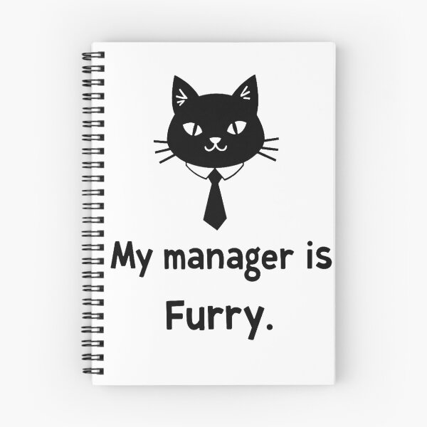 Item preview, My Manager Is Furry – Funny Cat Boss T-Shirt | Work From Home Cat Humor Tee designed and sold by FeelFreeStore.