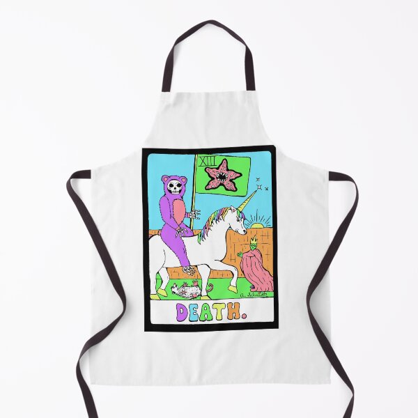 Item preview, Death Tarot Card Unicorn Alien Opossum Rainbow Illustration Art designed and sold by Intergalactic Unicorn: Art by Anna Schmidt.