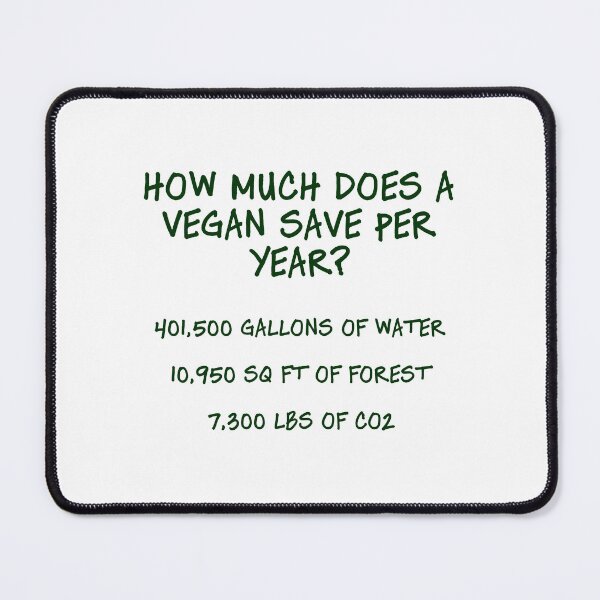 Item preview, How much a vegan saves per year designed and sold by quinnhopp.