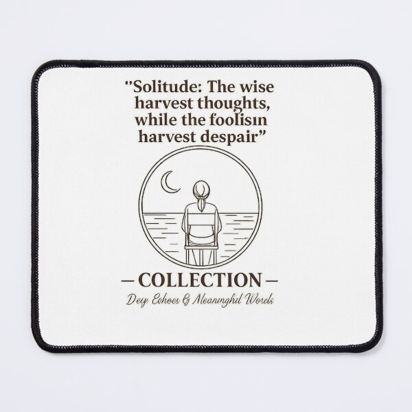 Item preview, Solitude Echoes: The Wise vs The Foolish - Aesthetic Embroidery Style designed and sold by fethallah drissi.