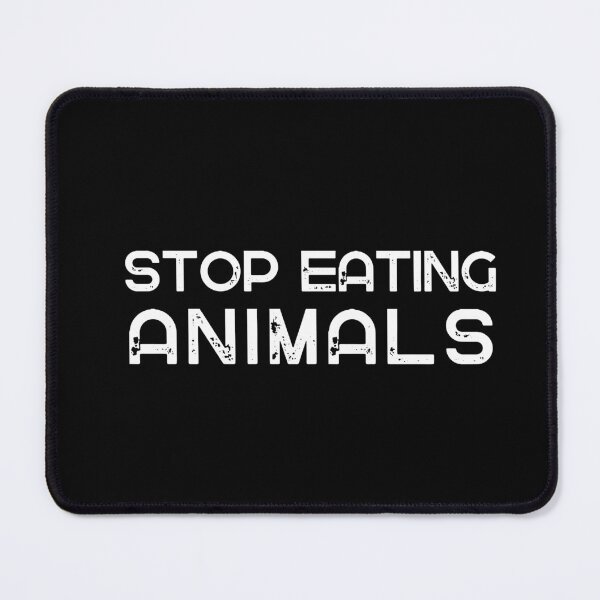 Item preview, stop eating animals_wider letters designed and sold by quinnhopp.