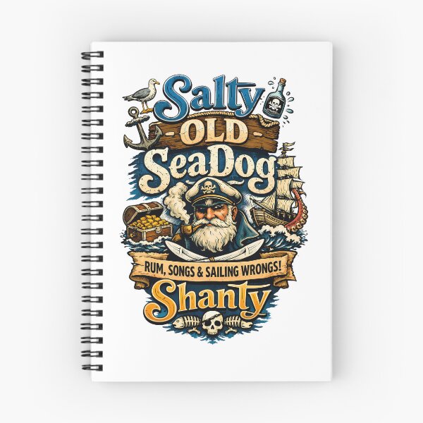 Item preview, Salty Old Seadog Shanty Tee designed and sold by MarkColeImaging.