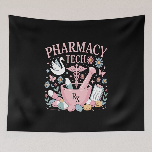 Item preview, Vintage Pharmacy Tech Technician Pharmacist Student designed and sold by skanderio.