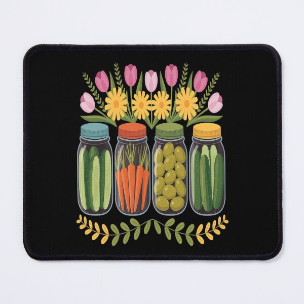 Item preview, Vintage Pickle Jar Canned Wildflower Canning Pickles Season designed and sold by skanderio.