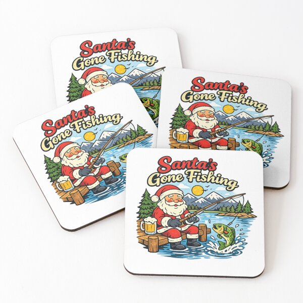 Item preview, Santa’s Gone Fishing designed and sold by LuloCreative.