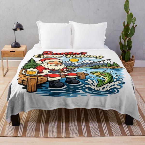 Item preview, Santa’s Gone Fishing designed and sold by LuloCreative.