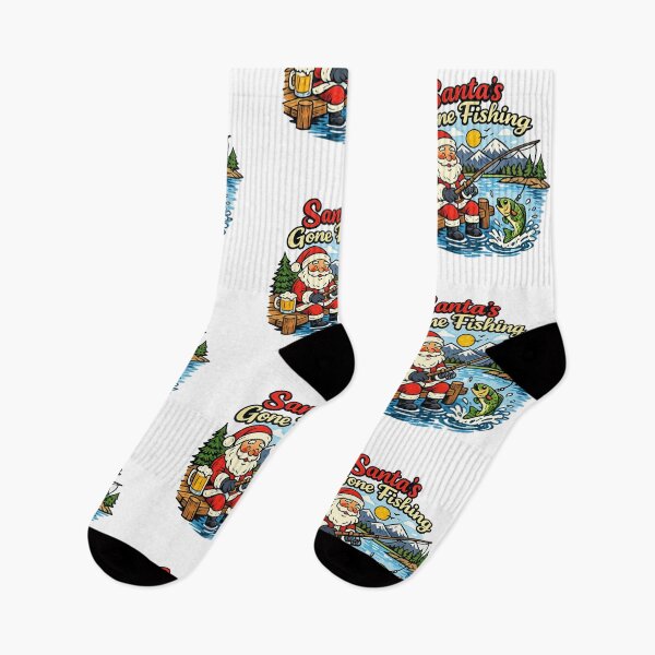 Item preview, Santa’s Gone Fishing designed and sold by LuloCreative.
