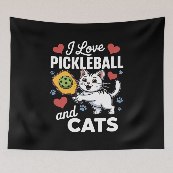 Item preview, Cool Pickelball I Love Pickleball And Cats designed and sold by duolastgend.