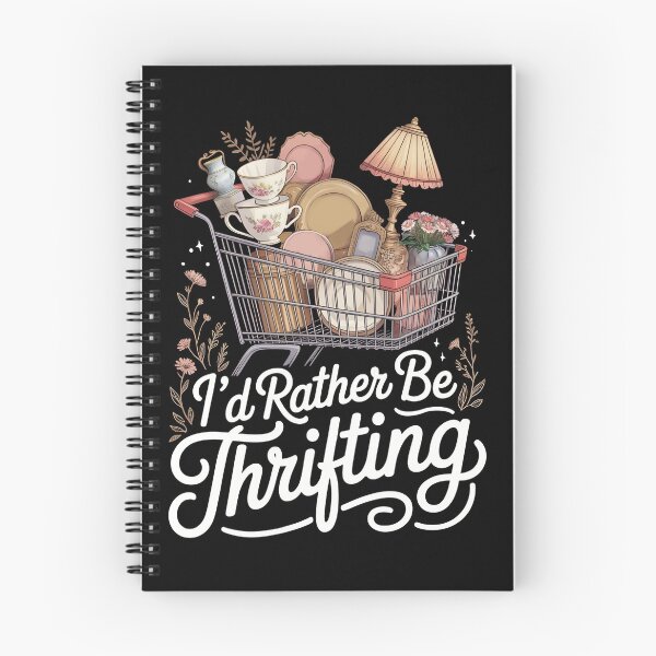 Item preview, I’d Rather Be Thrifting – Vintage Shopping Cart Illustration designed and sold by OskarCreates.