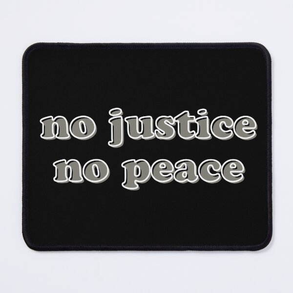 Item preview, no justice no peace (cooper font, splice effect) designed and sold by quinnhopp.