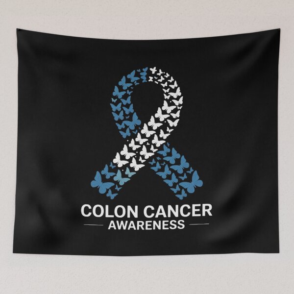 Item preview, Colon Cancer Awareness Colonoscopy Blue Ribbon Butterflies designed and sold by duolastgend.